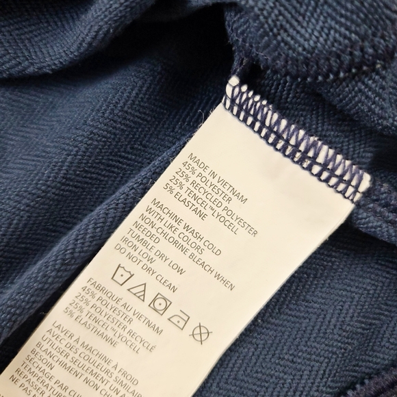 Prana Men's Navy Blue Side Zipper Sweater Size S - Picture 6 of 6